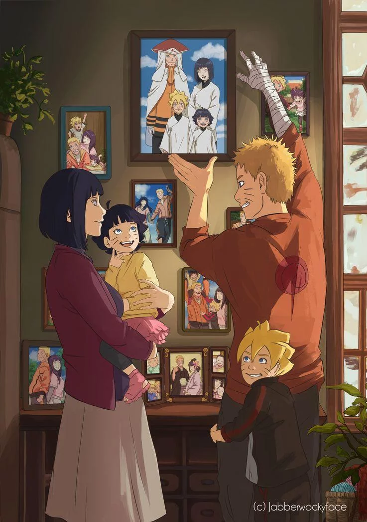 Free Download Wallpaper Naruto Dan Hinata Family Page 1943225 (737 x 1047)