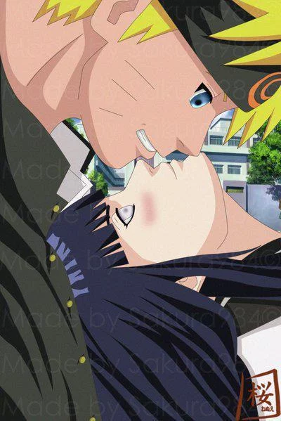 Free Download Wallpaper Naruto Dan Hinata Kiss Page 1960856 (400 x 599)