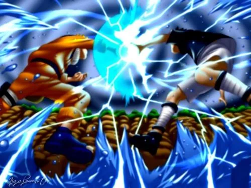 Free Download Wallpaper Naruto Kyubi Vs Sasuke Page 2017020 (500 x 375)