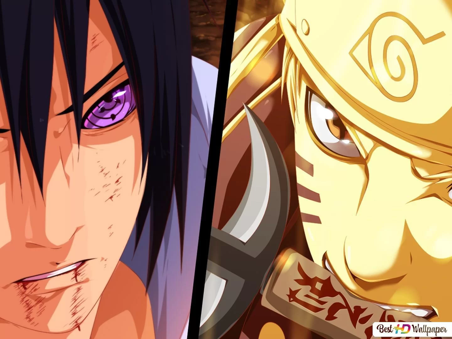 Free Download Wallpaper Naruto Shippuden Bijuu Mode Vs Sasuke Page 2053028 (1440 x 1080)