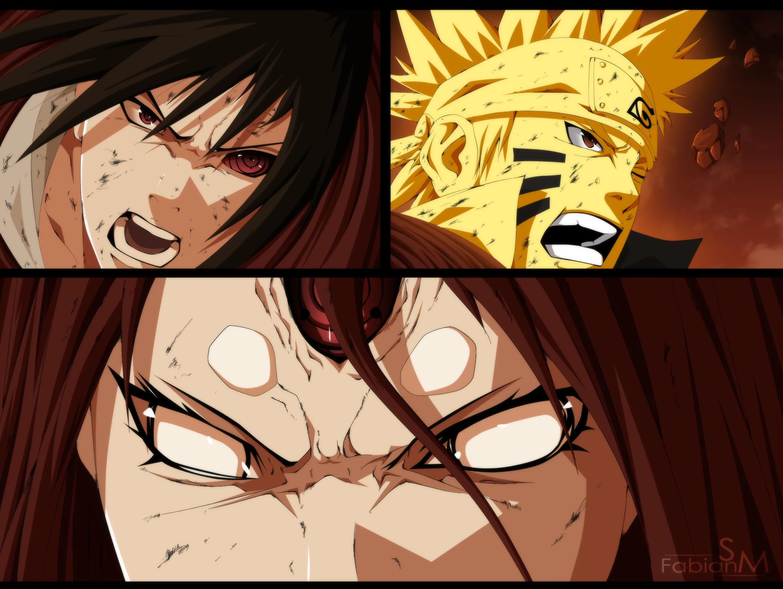Free Download Wallpaper Naruto Sasuke Vs Kaguya Page 2062543 (2596 x 1954)