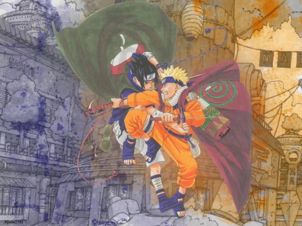 Free Download Wallpaper Naruto Uzumaki Vs Sasuke Uchiha Page 2064737 (1024 x 768)