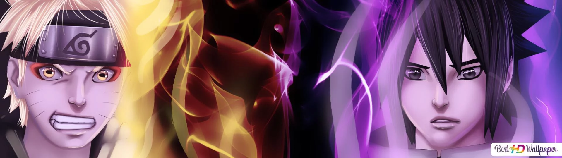Free Download Wallpaper Naruto Vs Sasuke Full Hd Page 2065298 (1920 x 540)