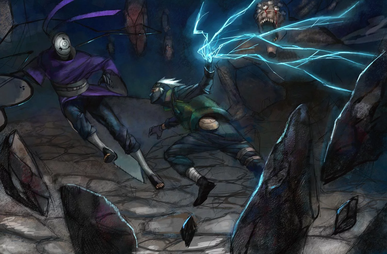Free Download Wallpaper Naruto Vs Obito Page 2065595 (1500 x 986)