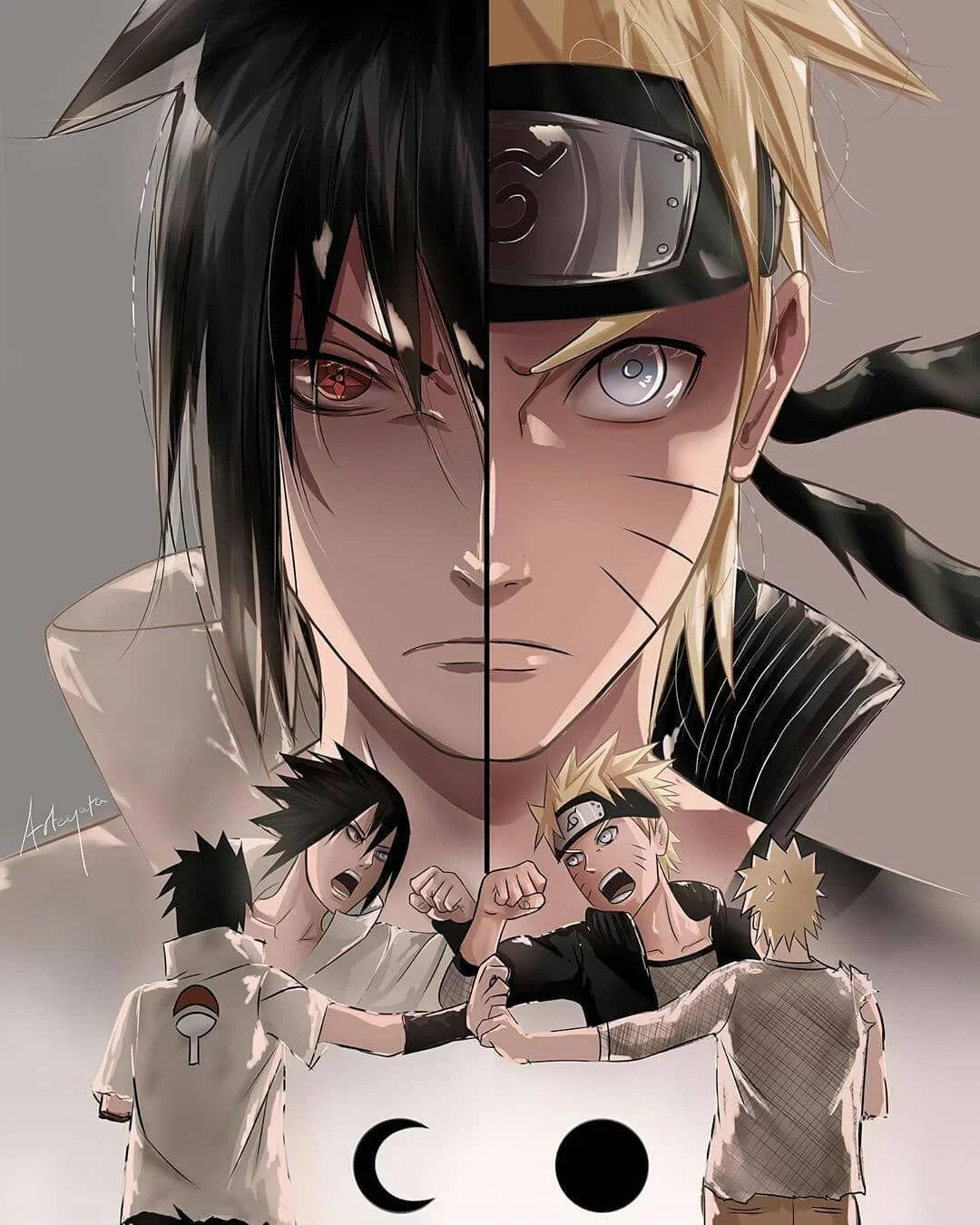 Free Download Wallpaper Naruto Sasuke Shippuden Page 2067472 (1080 x 1350)