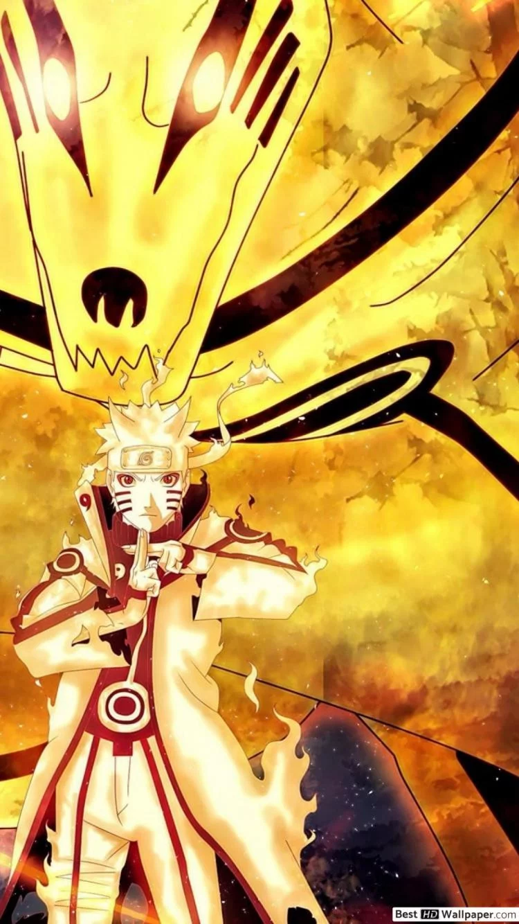Free Download Yellow Anime Wallpaper Naruto Page 2110572 (750 x 1334)