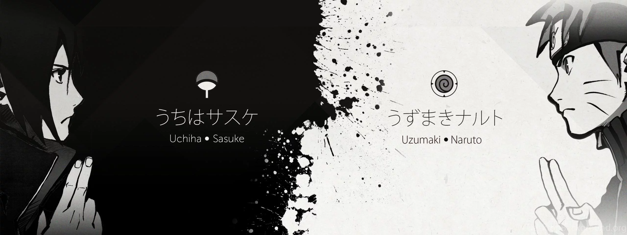Free Download Naruto And Sasuke Dual Monitor Wallpaper Page 238121 (2560 x 960)