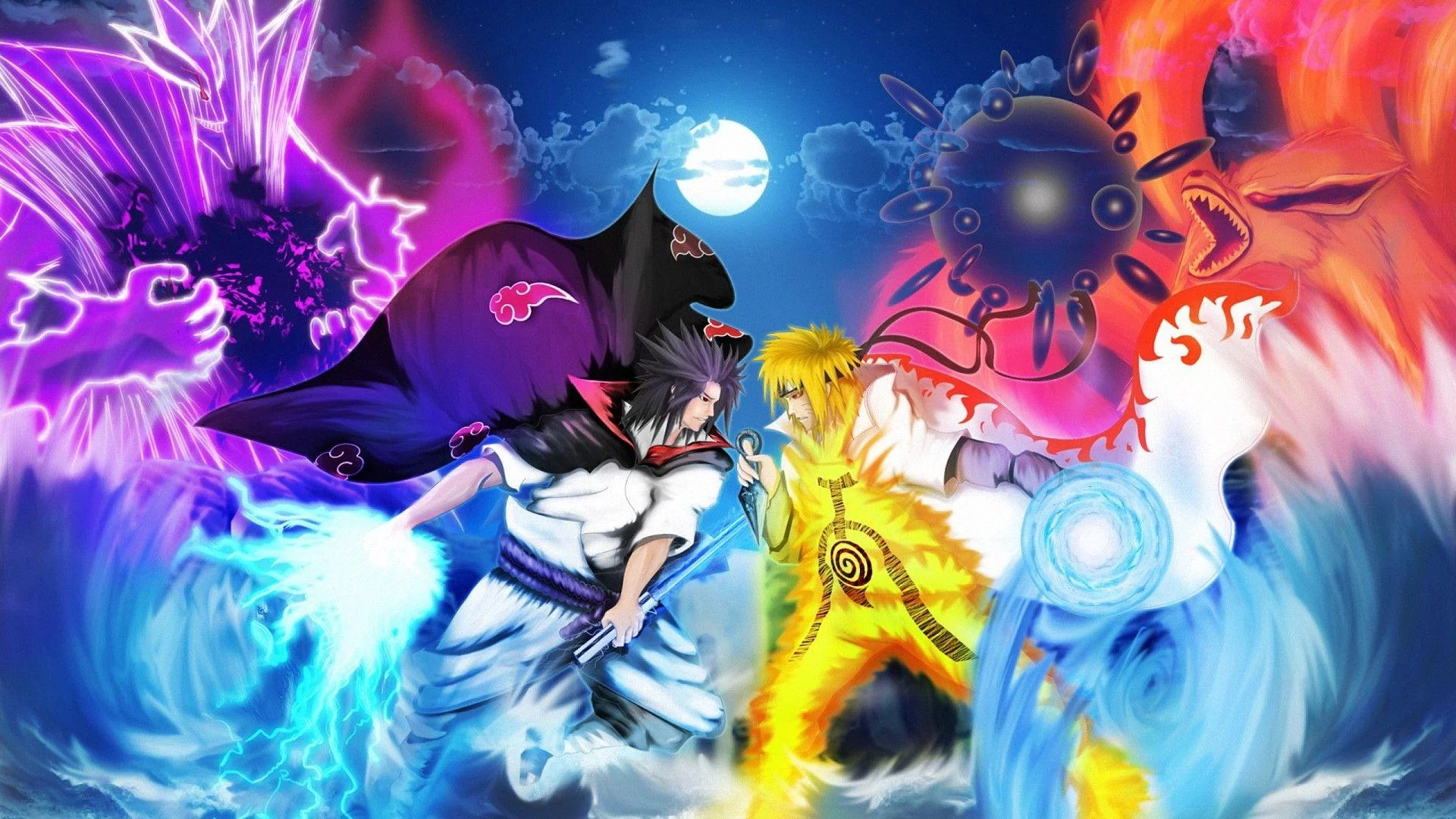 Free Download Naruto And Sasuke Vertical Wallpaper Page 238594 (1920 x 1080)