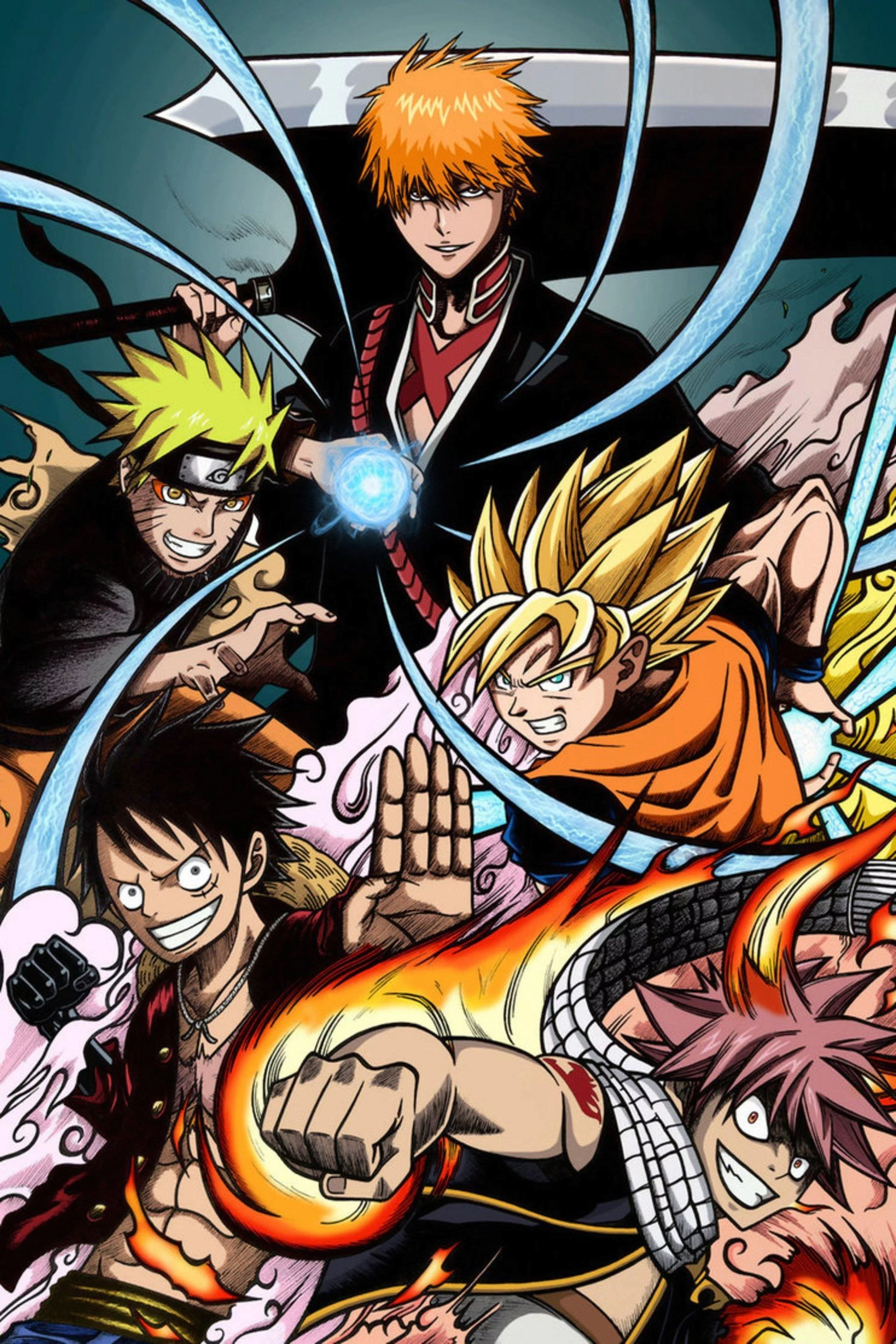 Free Download Naruto Luffy Goku Ichigo Crossover Wallpaper Page 24470 (1920 x 2880)