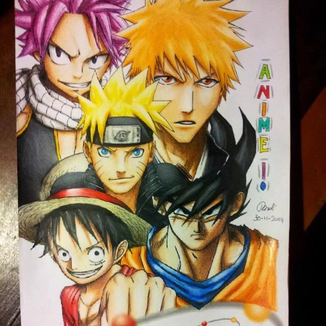Free Download Naruto Luffy Goku Ichigo Crossover Wallpaper Page 24496 (640 x 640)
