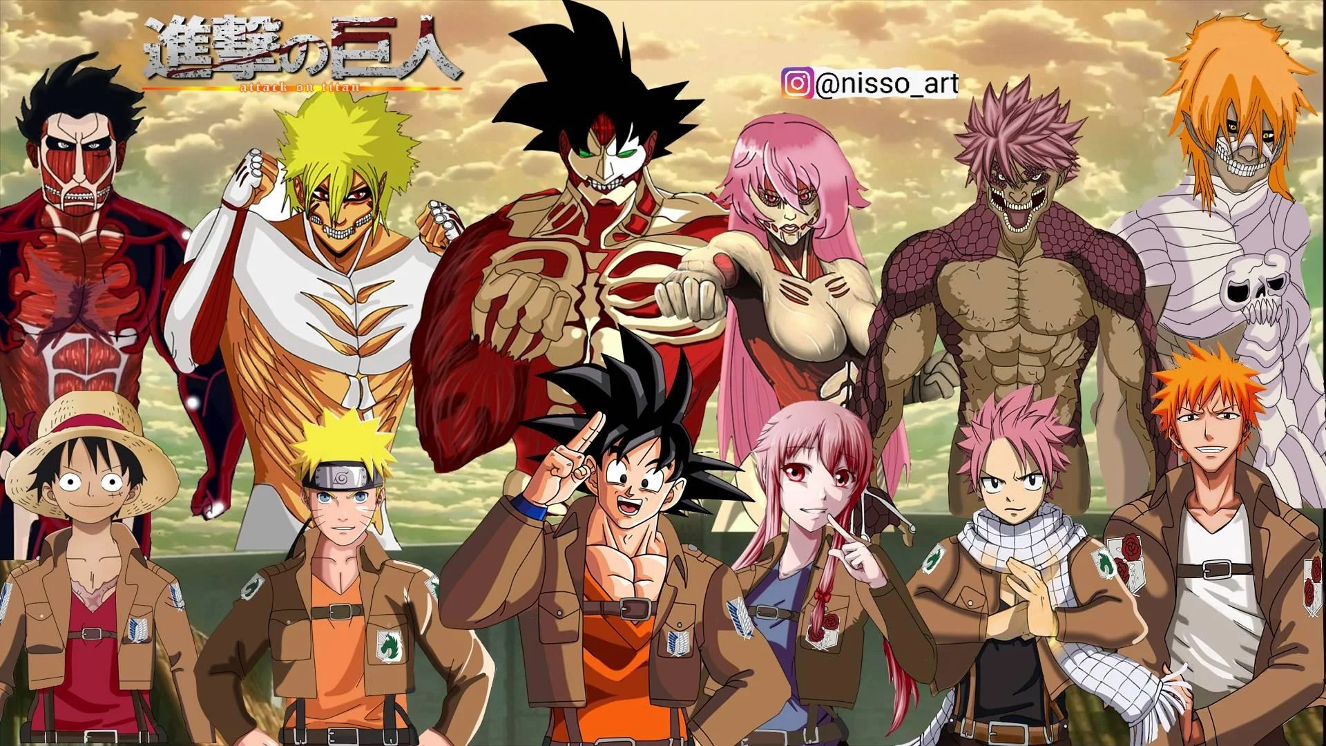 Free Download Goku Naruto Luffy Ichigo Natsu Wallpaper Page 24544 (1920 x 1080)