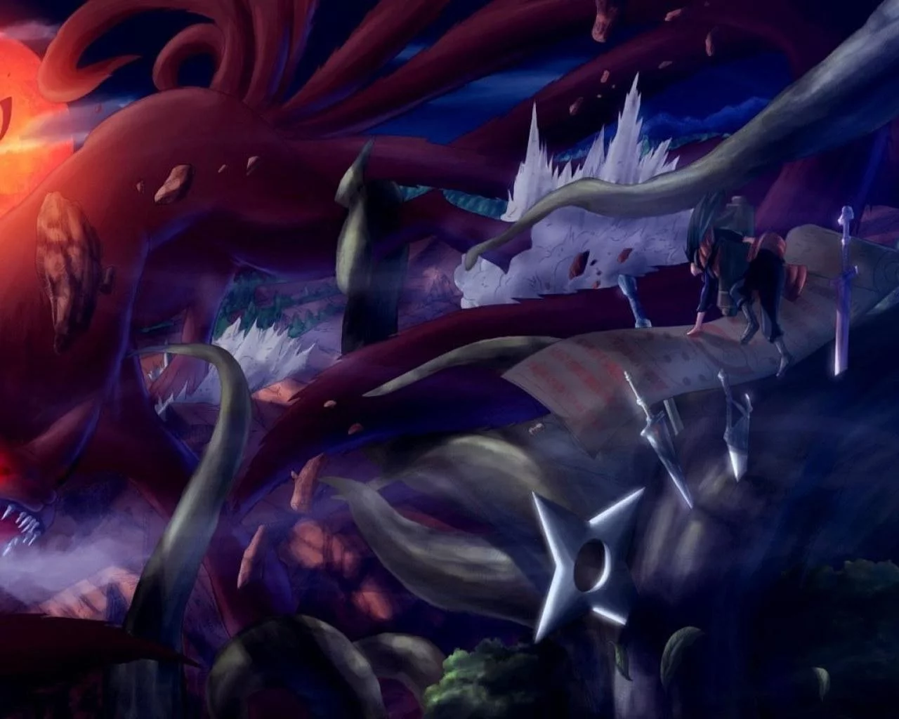 Free Download Naruto And 9 Tailed Fox Wallpapoer Page 2641 (1280 x 1024)