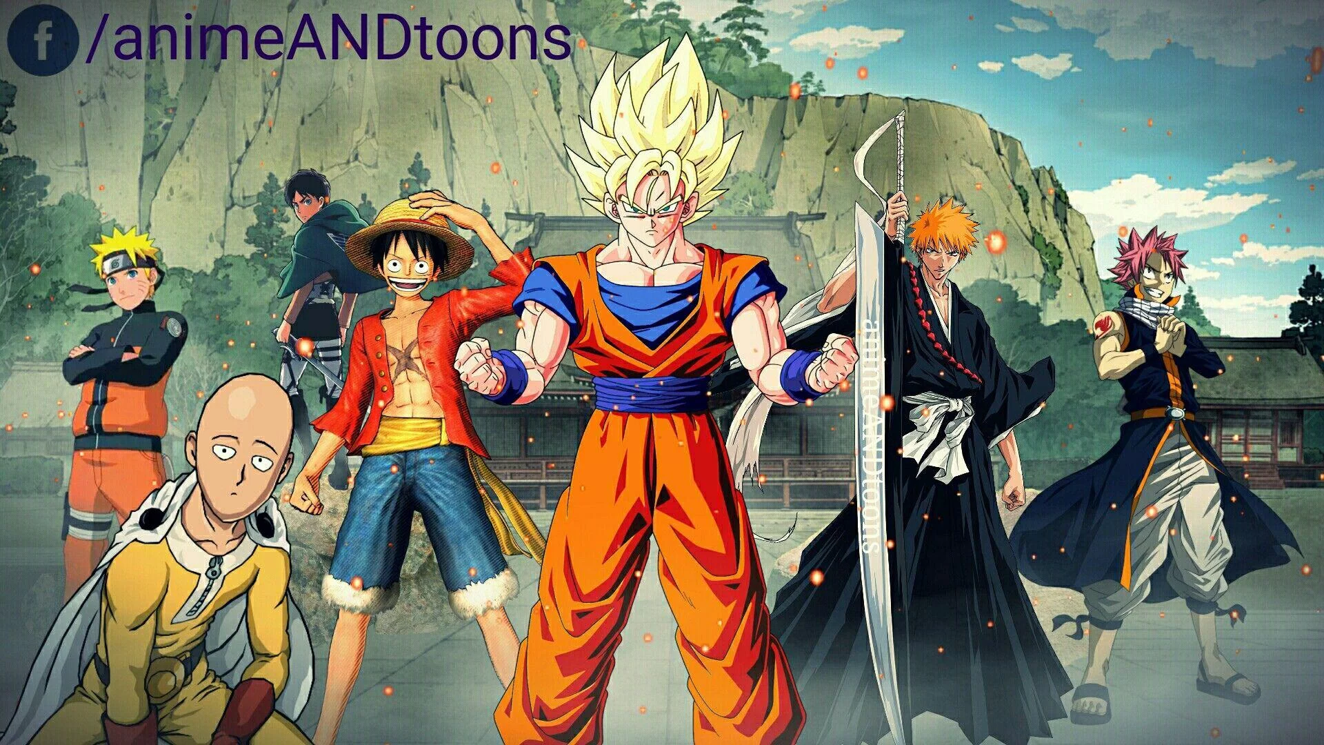 Free Download Goku Luffy And Naruto Wallpaper Page 270514 (1920 x 1080)