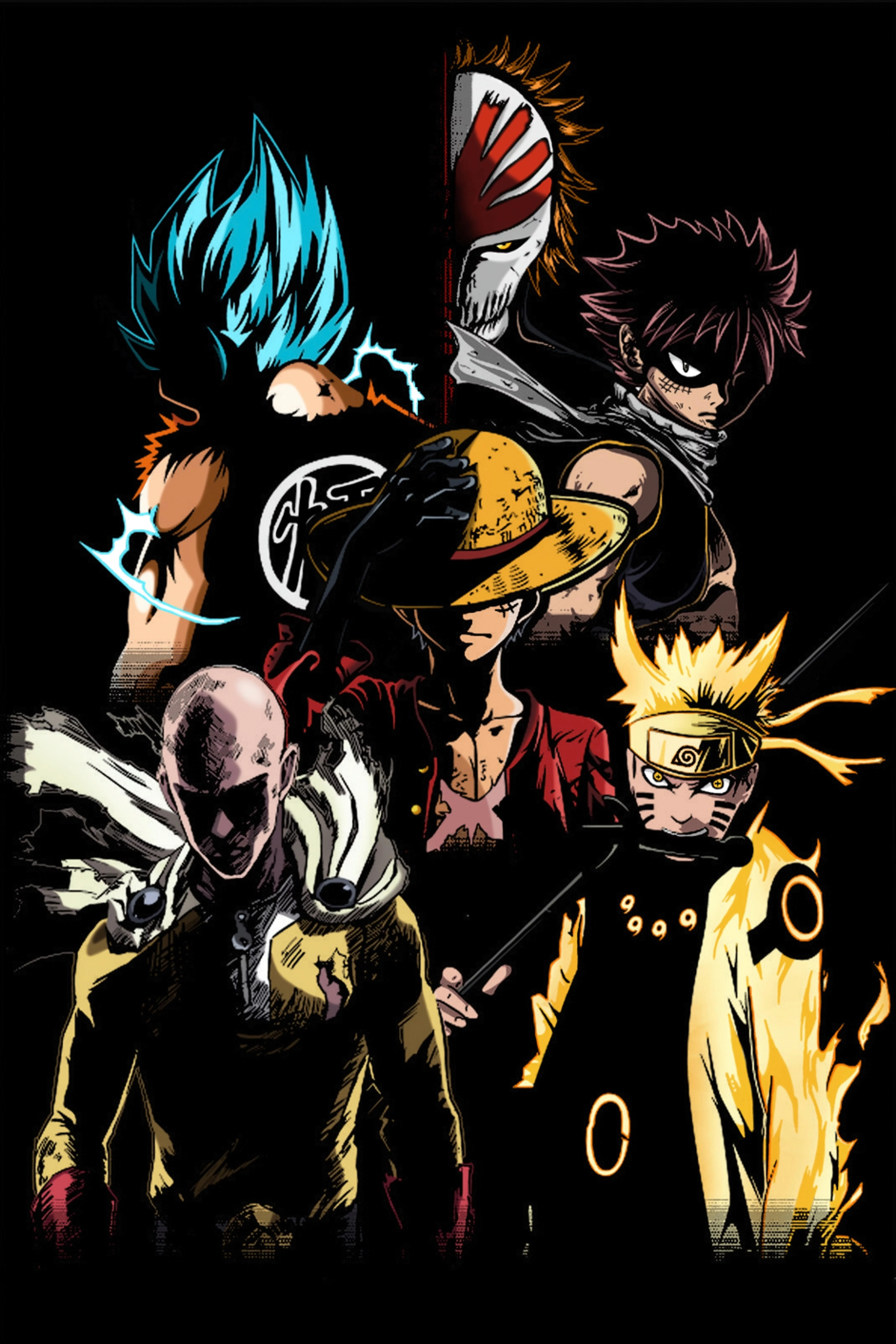 Free Download Goku Luffy And Naruto Wallpaper Page 270547 (6000 x 9000)