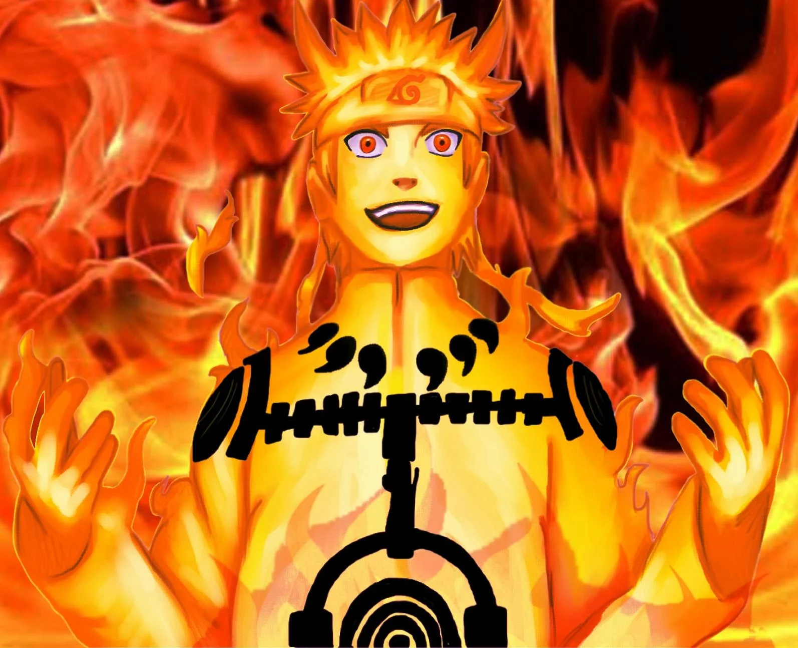 Free Download Naruto Nine Tailed Chakra Mode Wallpaper Page 27137 (1594 x 1294)