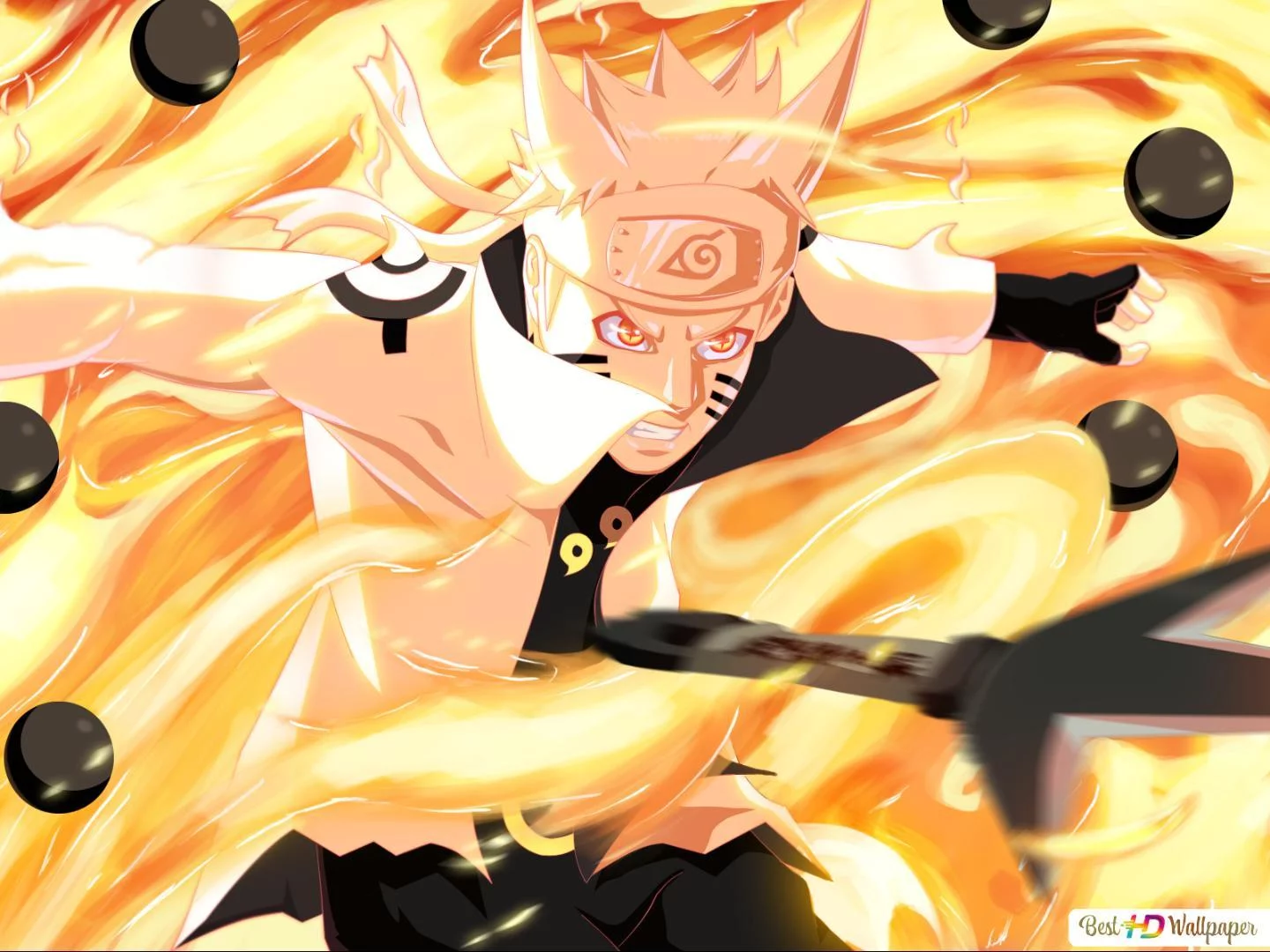 Free Download Naruto Nine Tailed Chakra Mode Wallpaper Page 27158 (1440 x 1080)