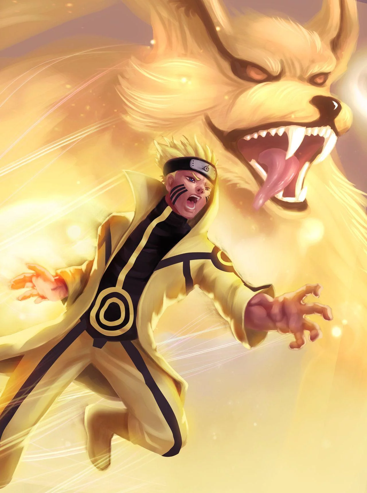 Free Download Naruto Nine Tailed Chakra Mode Wallpaper Page 27159 (1280 x 1719)