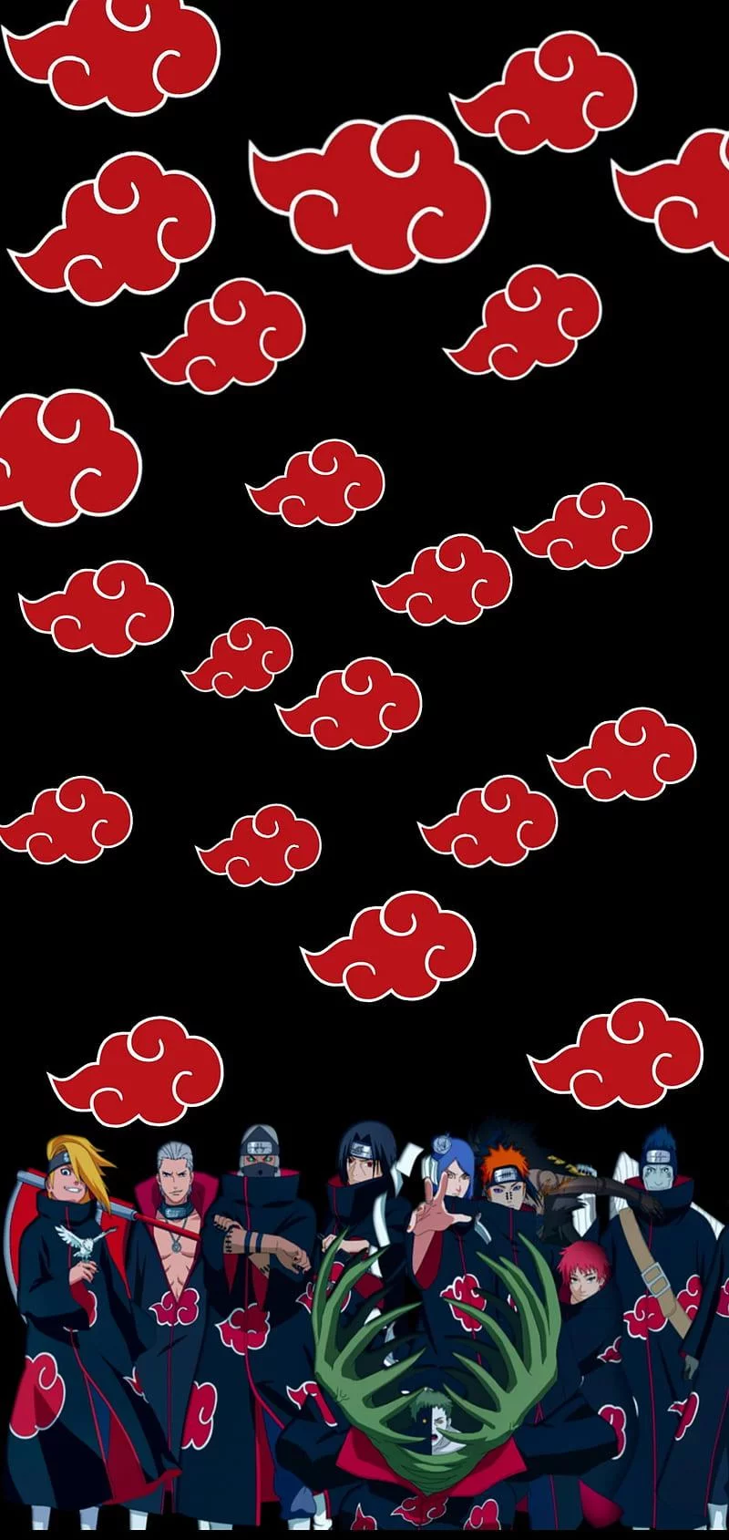 Free Download Naruto Akatsuki Members Wallpaper Page 27540 (800 x 1689)