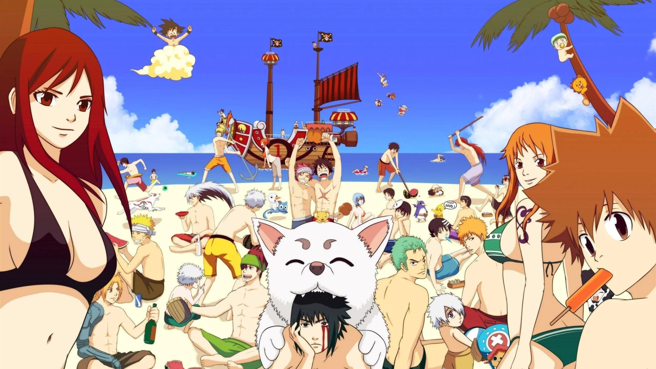 Free Download Naruto And One Piece Wallpaper Page 29745 (2560 x 1440)