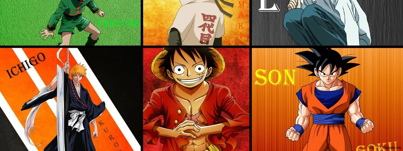 Free Download Ichigo Goku Naruto Wallpaper Page 309384 (1600 x 600)