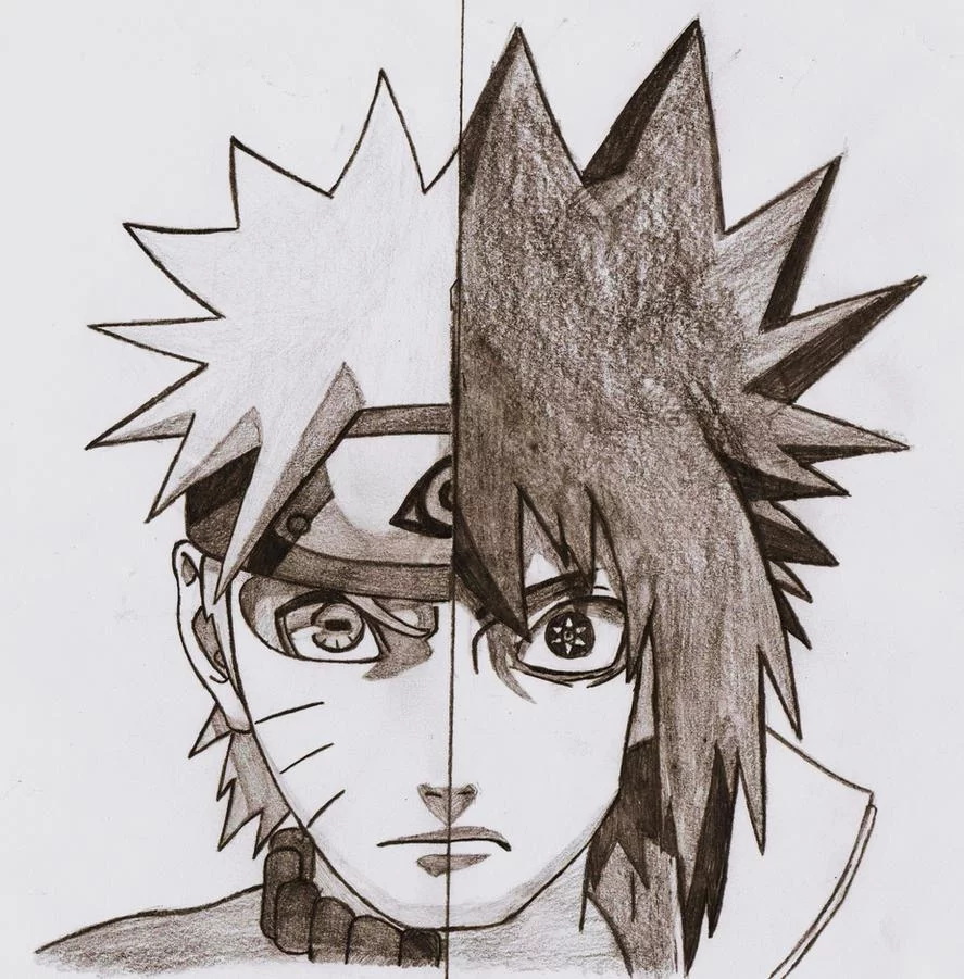 Free Download Naruto Half Face Wallpaper Page 32573 (887 x 901)