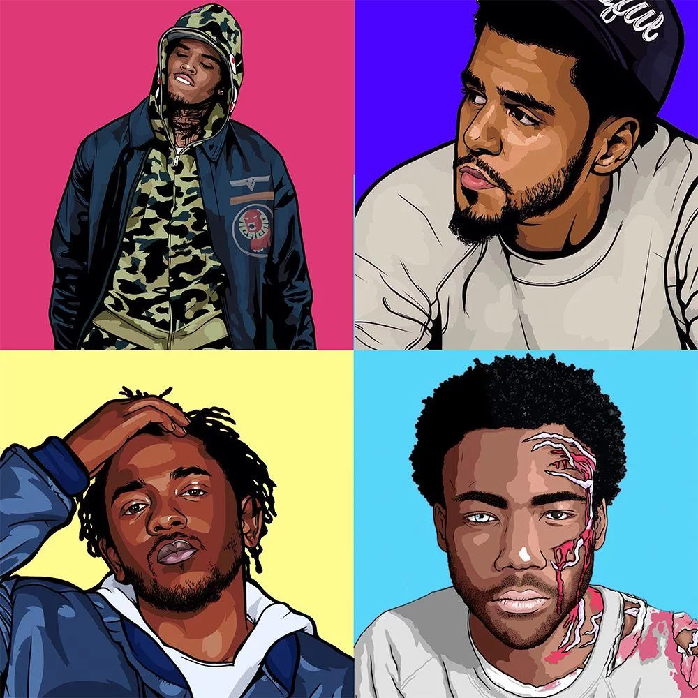 Free Download Kendrick Lamar And J Cole Naruto Wallpaper Page 327740 (1000 x 1000)