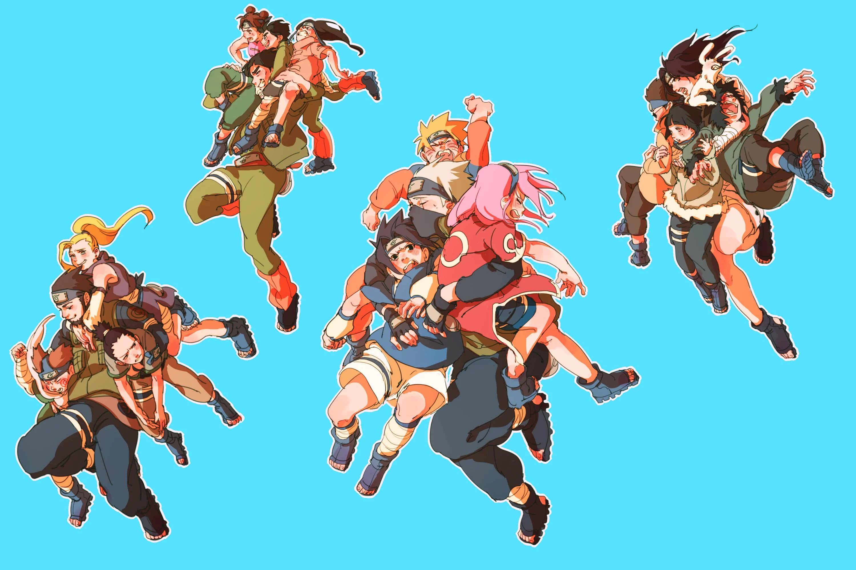 Free Download Naruto Chibi Wallpaper Team Gai Page 339170 (3000 x 2000)