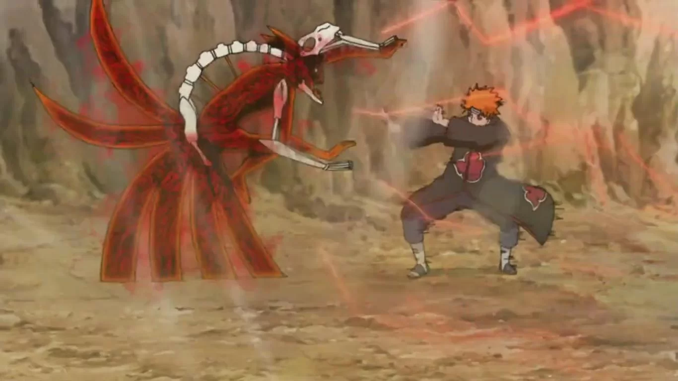 Free Download Kyuubi Naruto Vs Pain Wallpaper Page 340746 (1366 x 768)