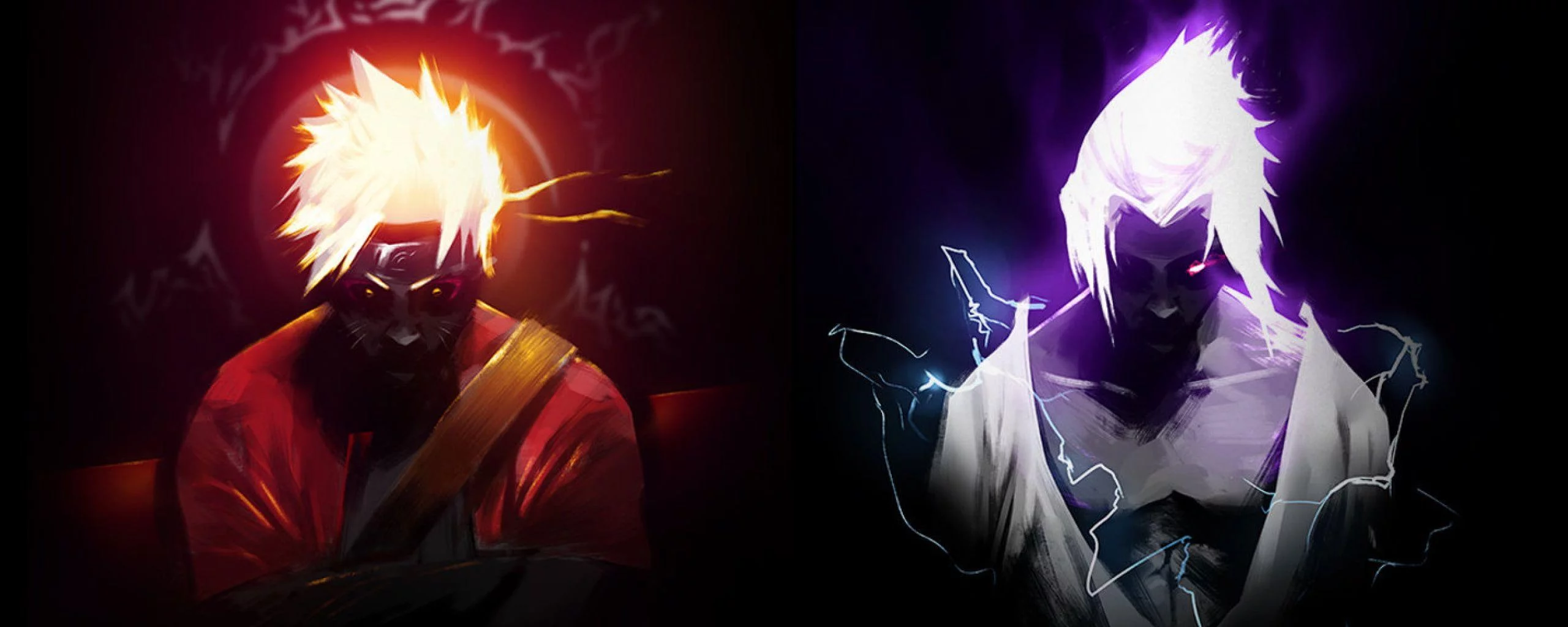 Free Download Naruto Sage Mode Vs Sasuke Eternal Sharingan Wallpaper Page 3563 (2560 x 1024)