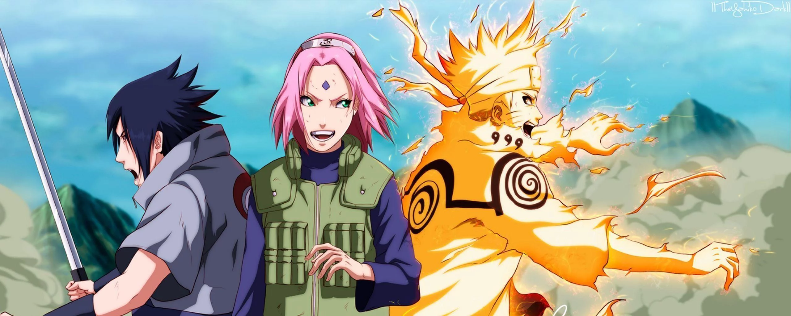 Free Download Naruto And Sasuke Dual Monitor Wallpaper 2560x1024 Page 3580 (2560 x 1024)