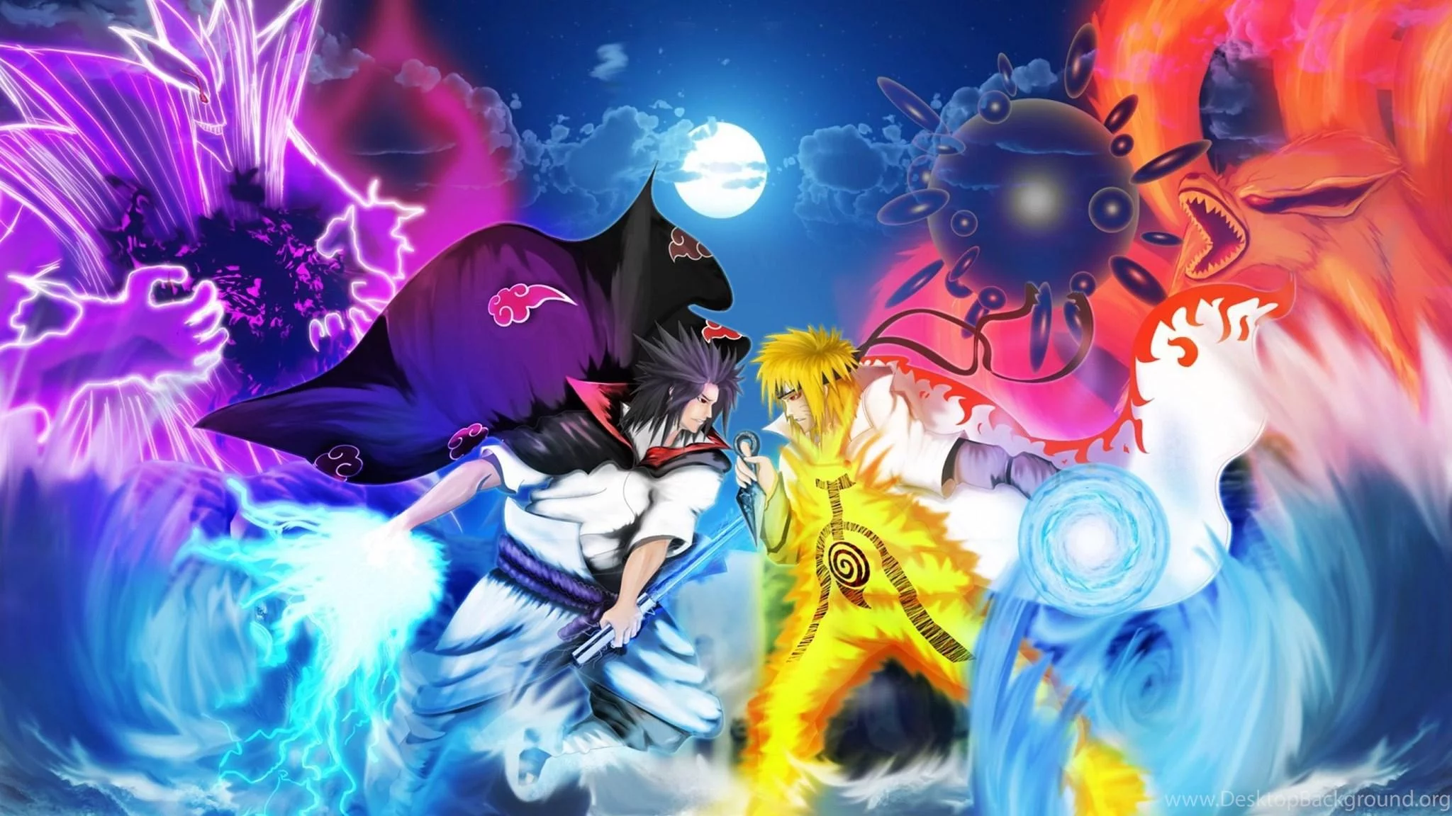 Free Download Naruto And Sasuke Dual Monitor Wallpaper 2560x1024 Page 3616 (2048 x 1152)