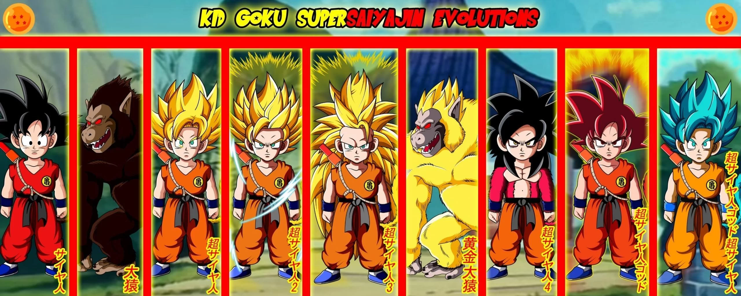 Free Download Midoriya Goku Naruto Dual Monitor Wallpaper Page 365882 (2560 x 1024)