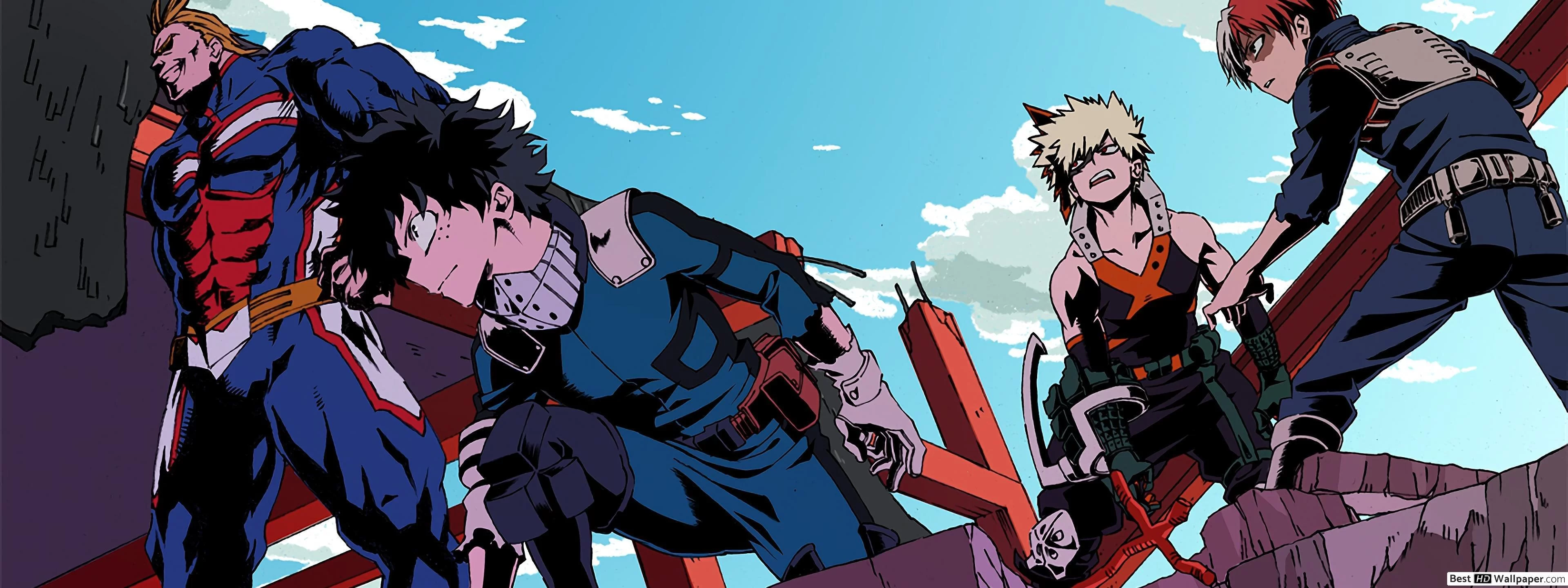 Free Download Midoriya Goku Naruto Dual Monitor Wallpaper Page 365896 (3840 x 1440)