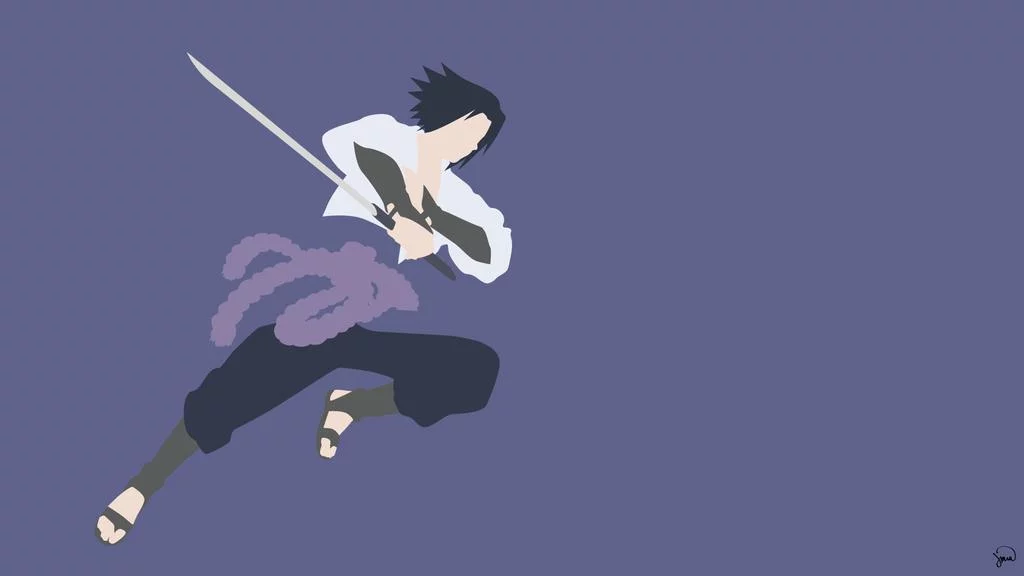Free Download Naruto And Sasuke Minimalist Wallpaper Page 367056 (1024 x 576)