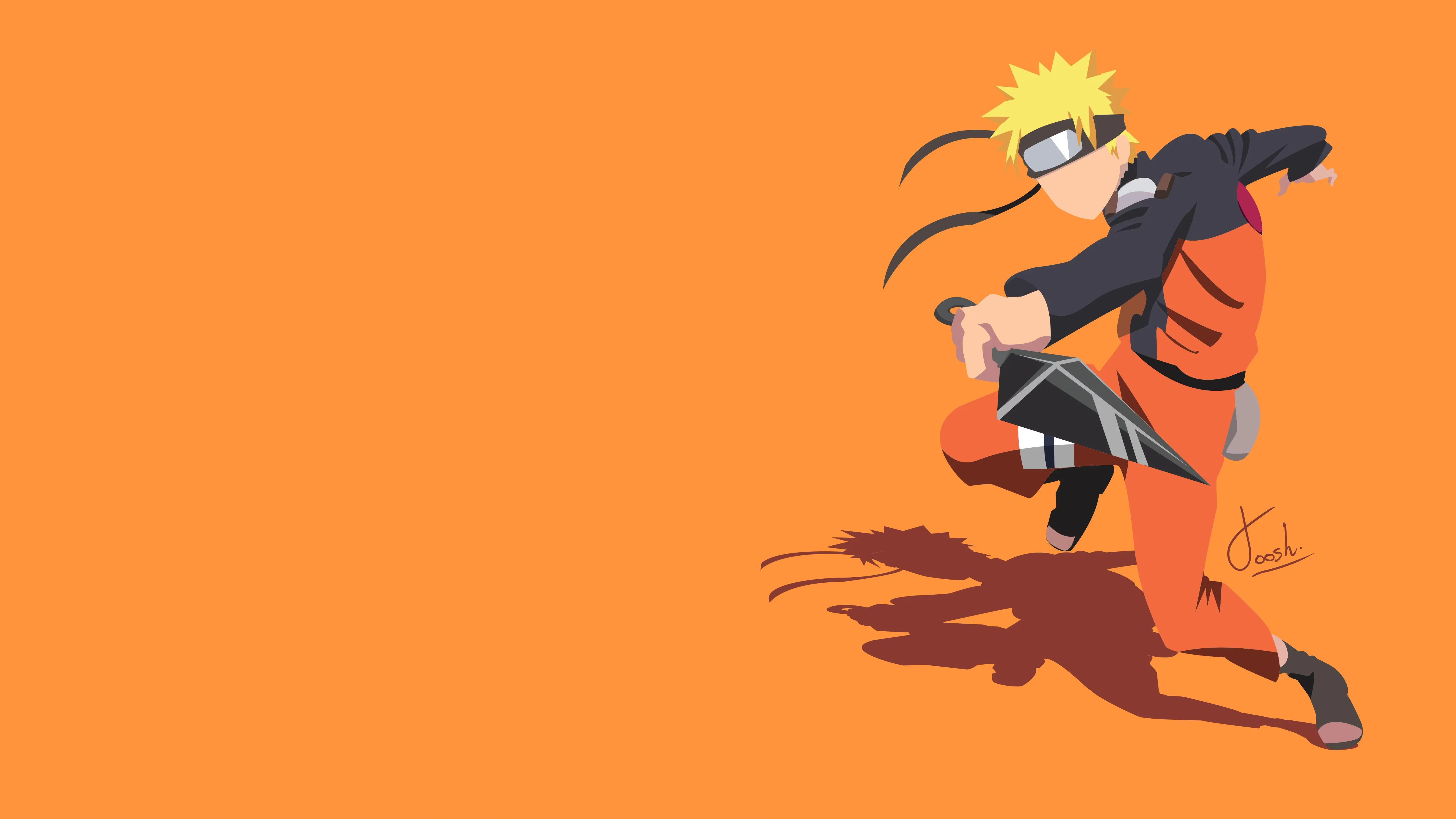 Free Download Minimalist Naruto Back Wallpaper Page 367528 (5120 x 2880)