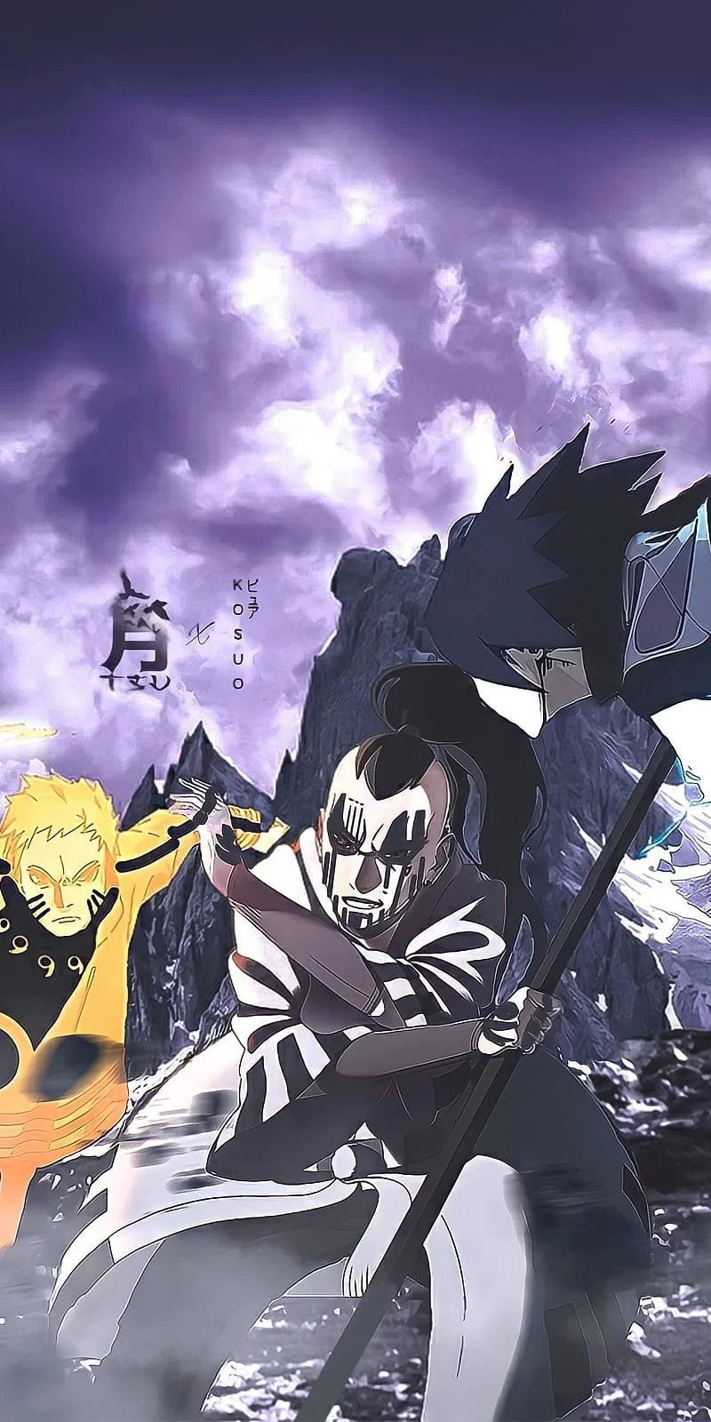 Free Download Momoshiki Vs Naruto And Sasuke 4k Wallpaper Page 367954 (800 x 1600)