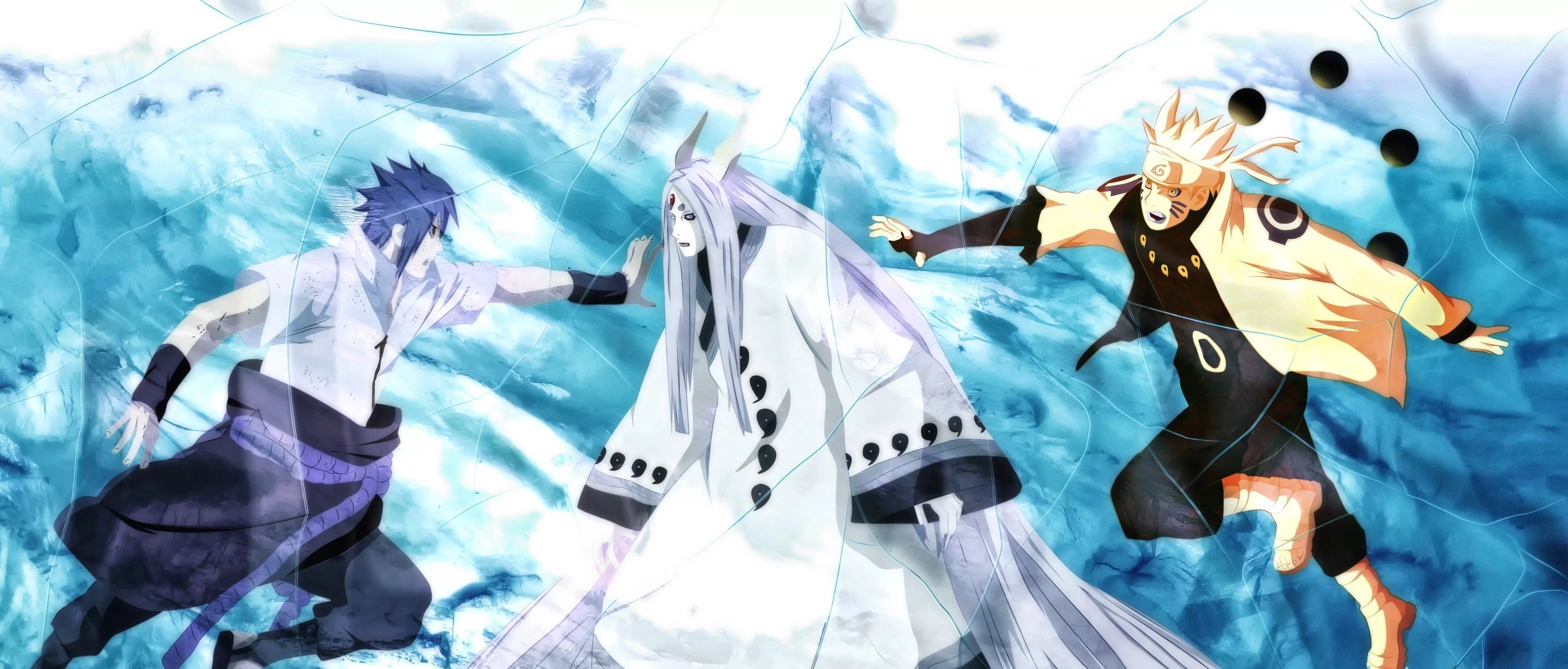 Free Download Momoshiki Vs Naruto And Sasuke 4k Wallpaper Page 367961 (3500 x 1495)