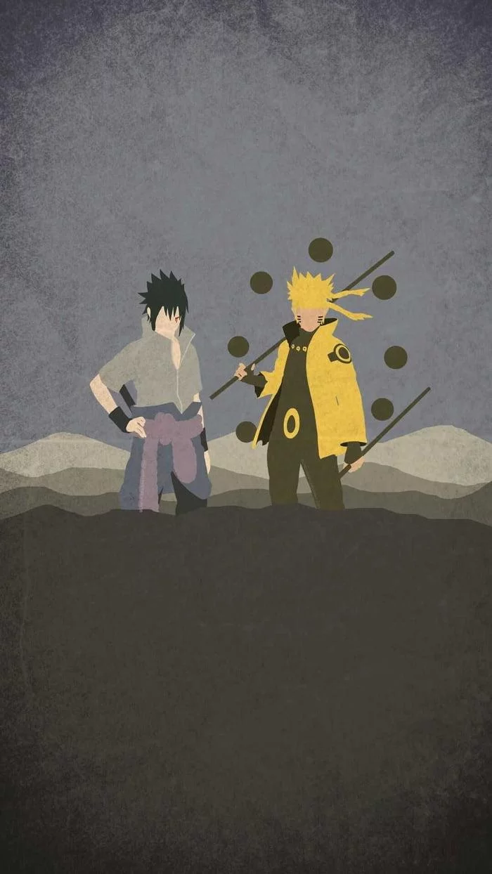 Free Download Naruto And Sasuke Minimalist Wallpaper Page 368257 (700 x 1244)