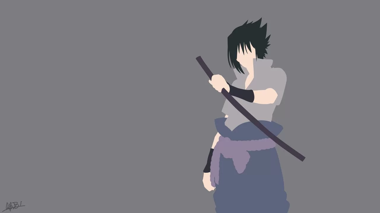 Free Download Minimalist Naruto Wallpaper Sasuke Page 368326 (1280 x 720)