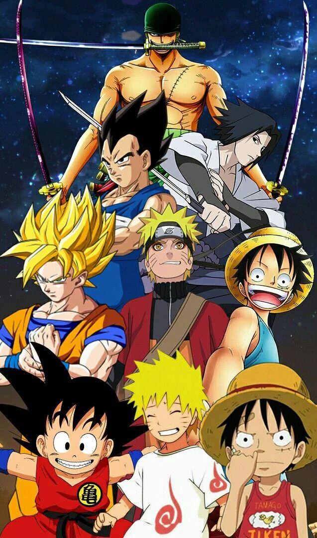 Free Download Luffy Naruto And Goku Wallpaper Page 37088 (637 x 1080)