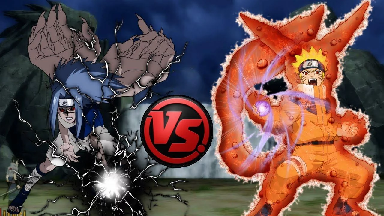 Free Download Naruto Nine Tailed Fox Vs Sasuke Curse Mark Wallpaper Page 385107 (1280 x 720)