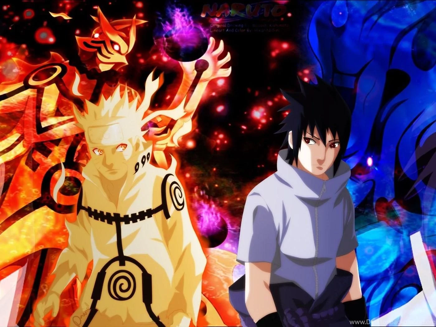 Free Download Naruto And Sasuke Dual Monitor Wallpaper Page 3995 (1400 x 1050)