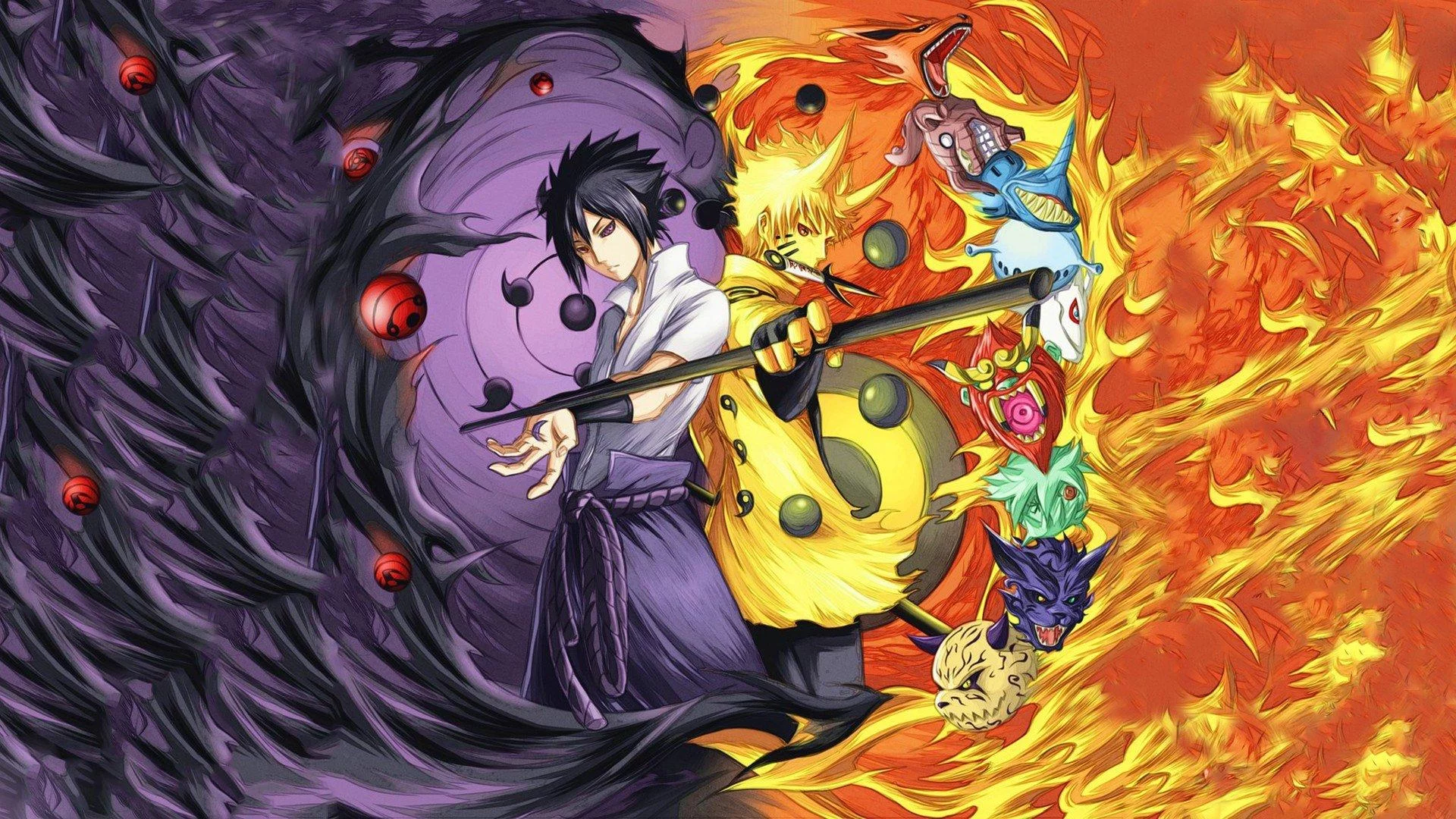Free Download Naruto And Sasuke Sage Of Six Paths Mode Wallpaper Page 401549 (1920 x 1080)