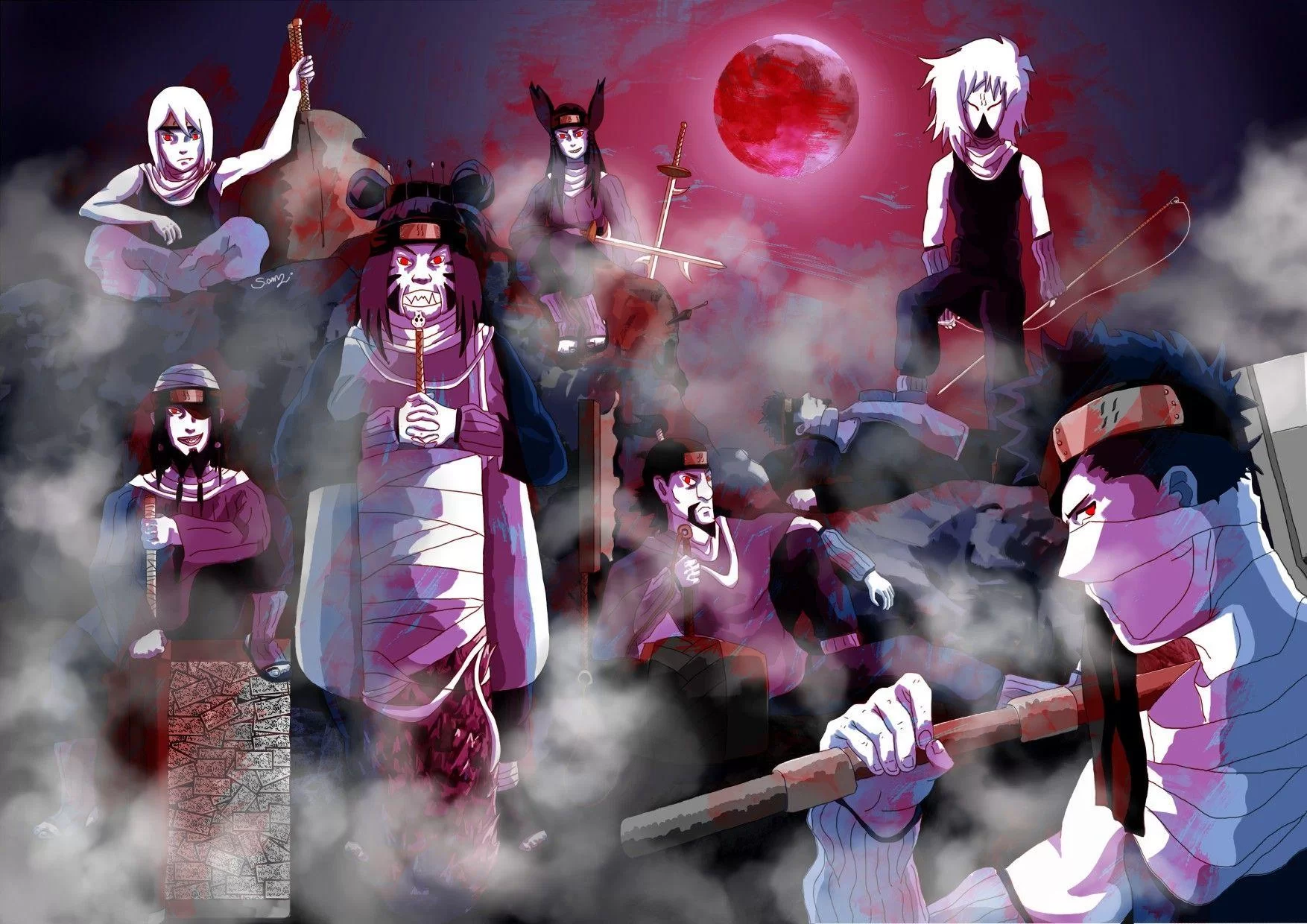 Free Download Naruto 7 Swordsmen Wallpaper Page 405884 (1754 x 1240)