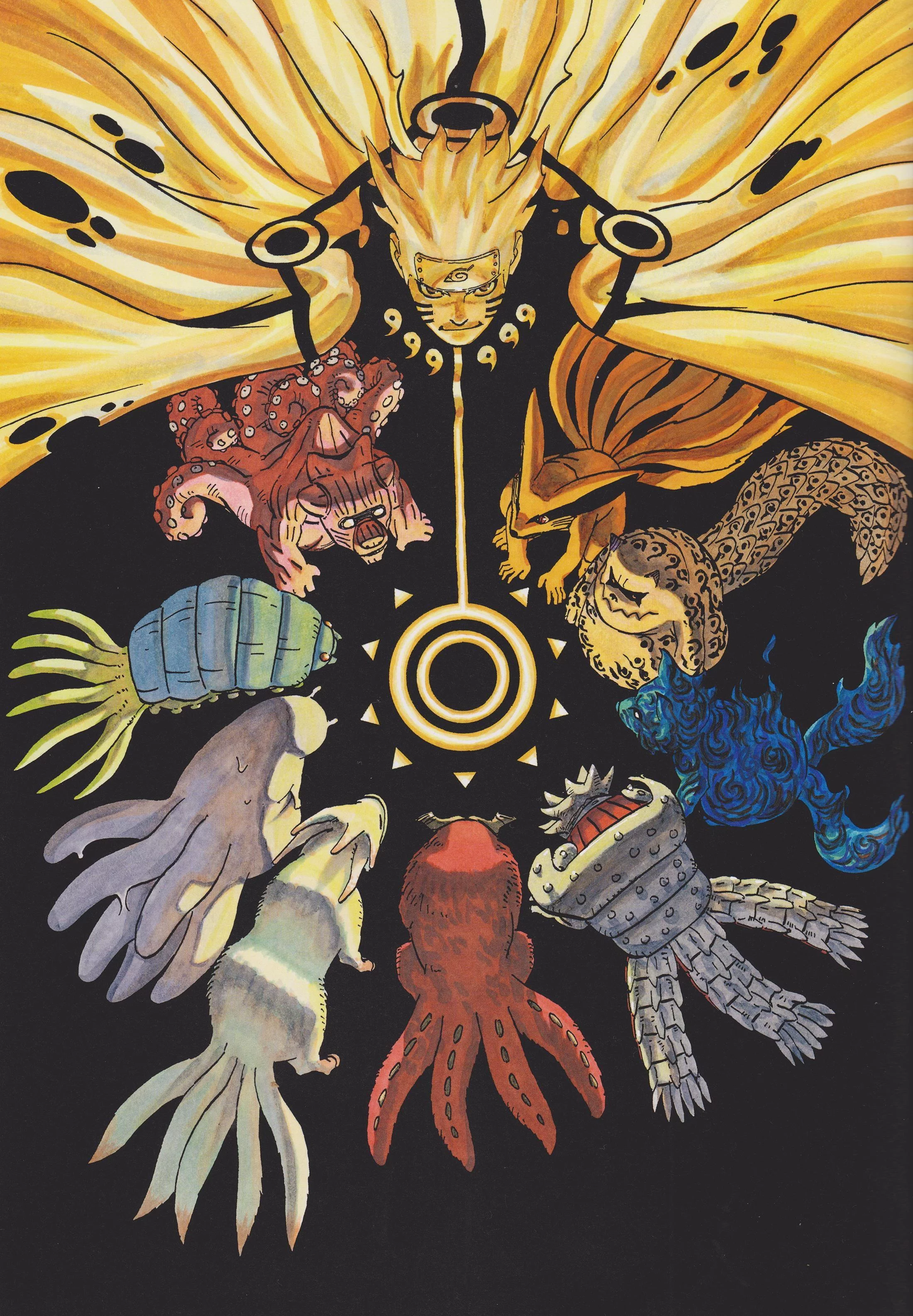 Free Download Naruto 9 Jinchuurikis Dual Monitor Wallpaper Page 408655 (2200 x 3170)