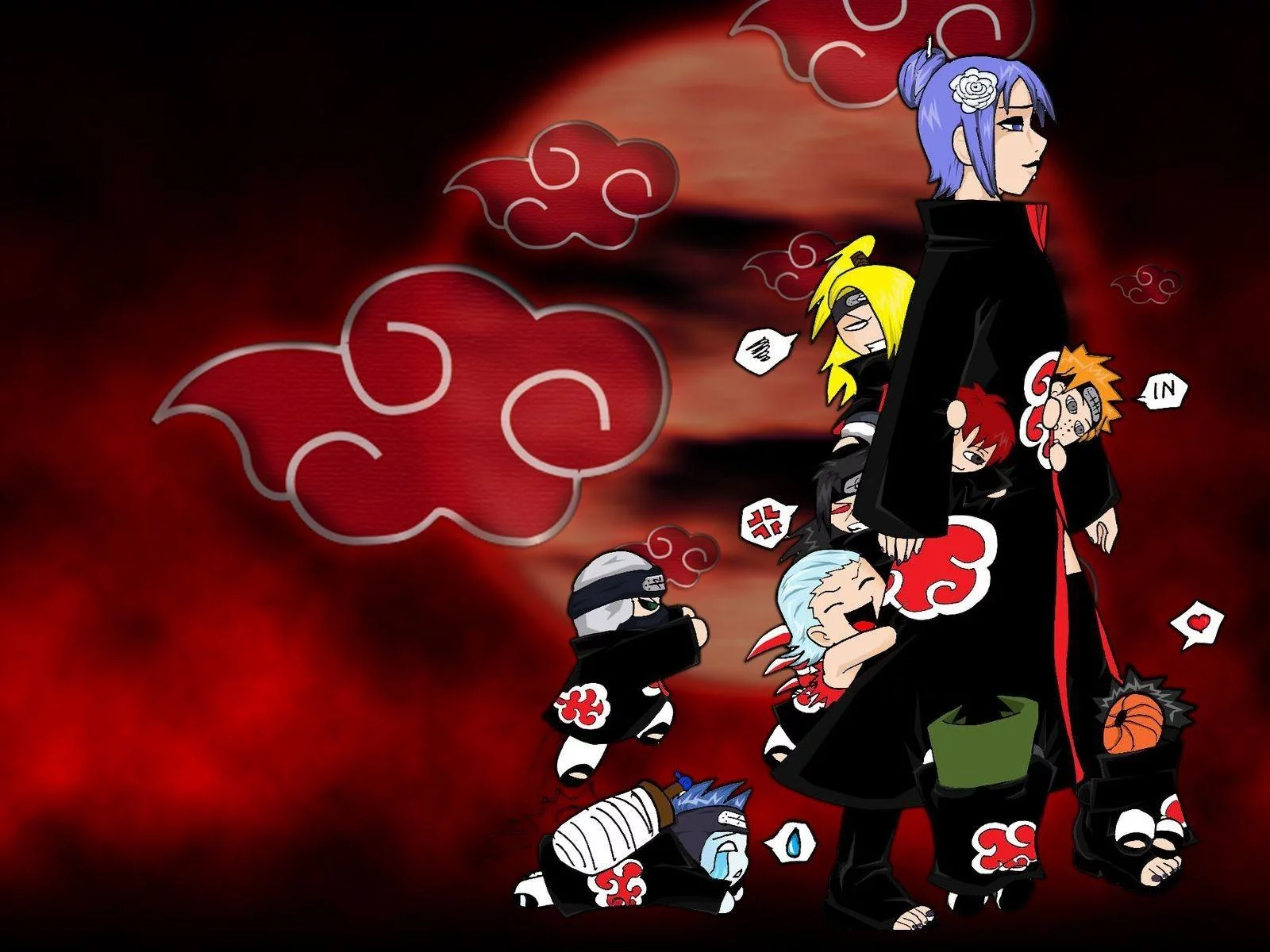 Free Download Naruto Akatsuki Cloud Wallpaper Page 412807 (1600 x 1200)