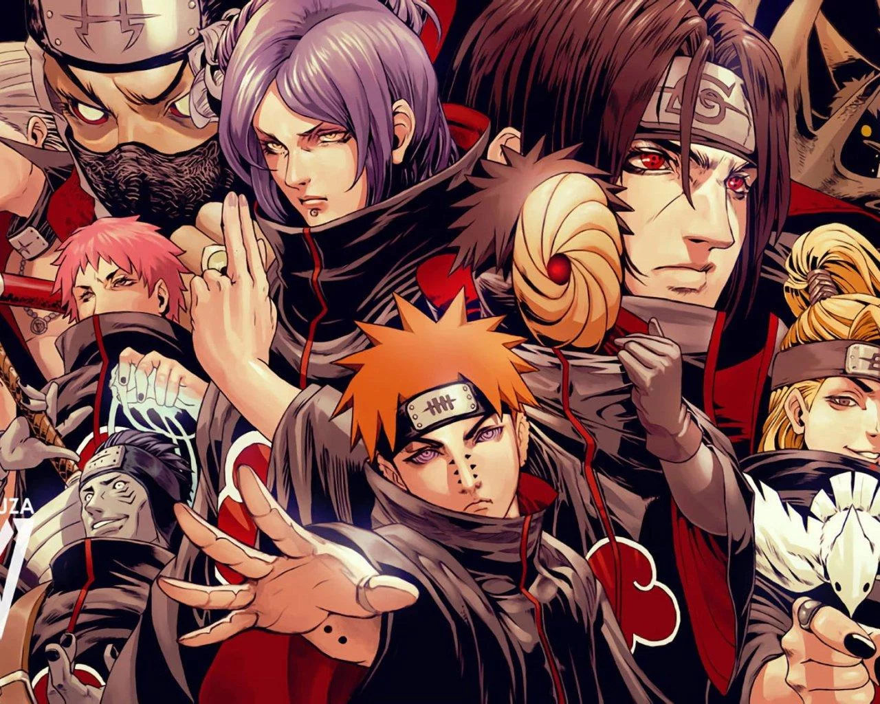 Free Download Naruto Akatsuki Cute Wallpaper Page 412841 (1280 x 1024)
