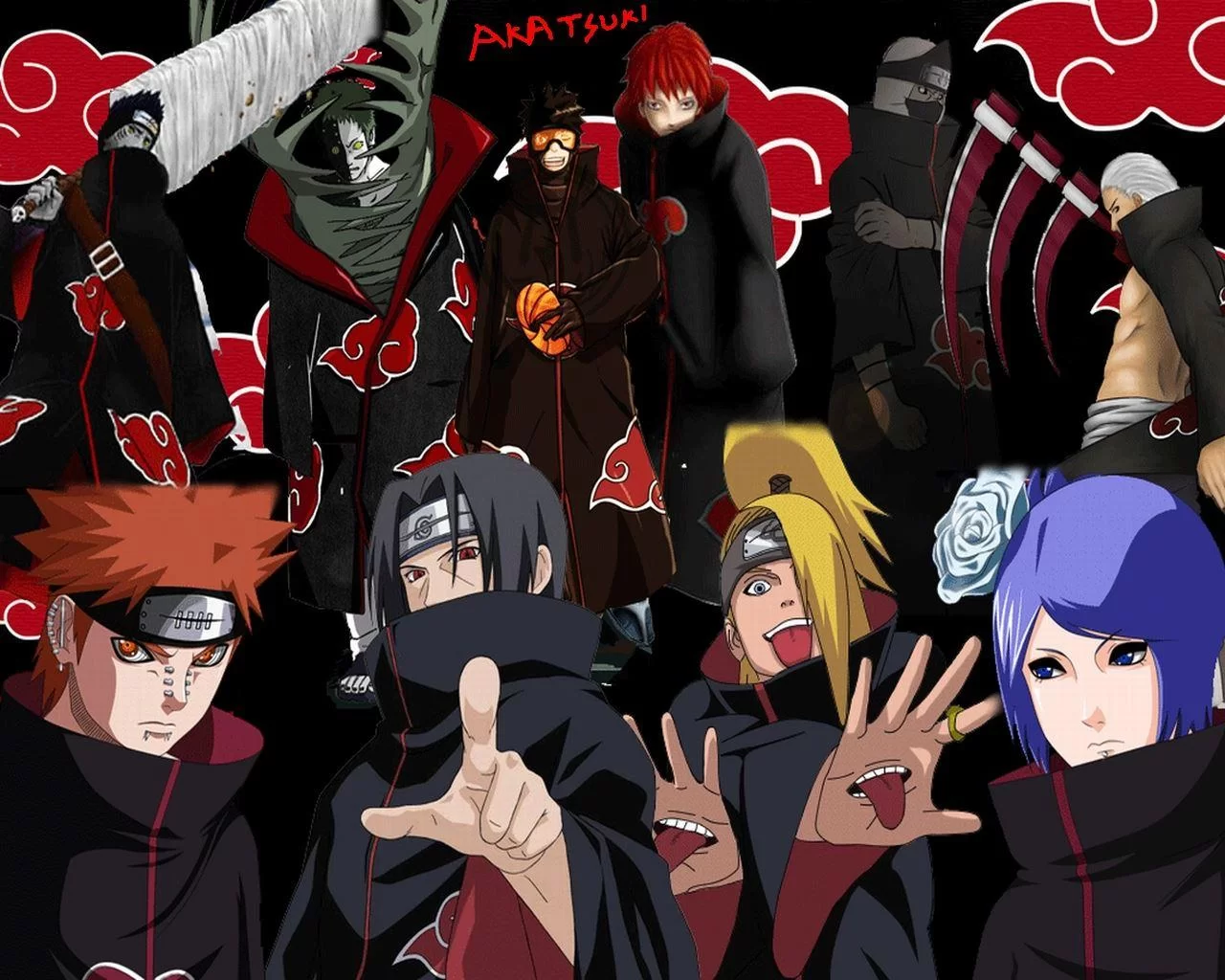 Free Download Naruto Akatsuki Desktop Wallpapers Page 412891 (1280 x 1024)