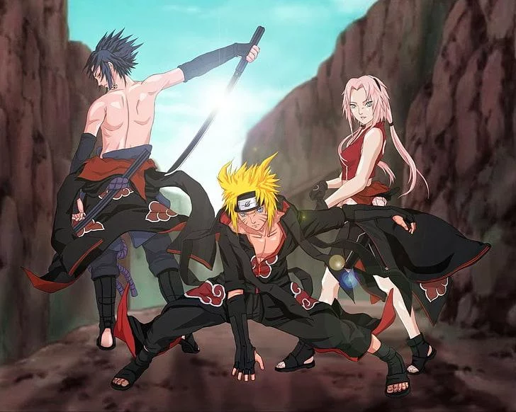 Free Download Naruto Desktop Wallpaper Sasuke Sakura And Naruto Page 415078 (728 x 582)