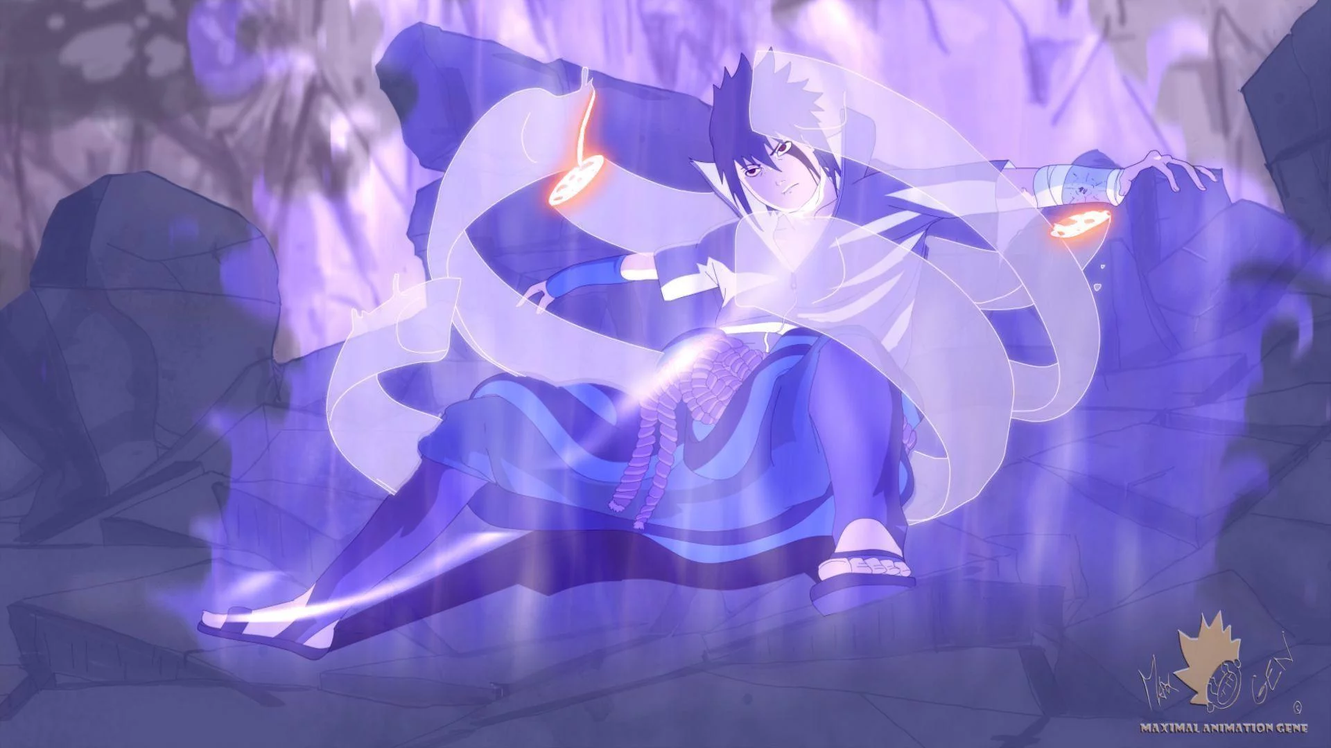 Free Download Naruto Kyuubi Mode Vs Sasuke Susanoo Wallpaper Page 426766 (1920 x 1080)